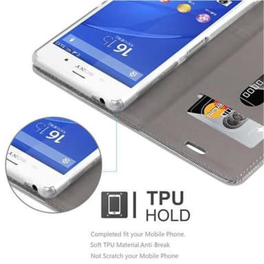 Sony Xperia Z3 lommebokdeksel etui (grå)