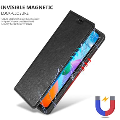 Xiaomi RedMi 10C / POCO C40 lommebokdeksel case (svart)