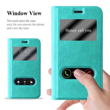 Samsung Galaxy J1 2016 lommebokdeksel cover (turkis)