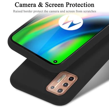 Motorola MOTO G9 PLUS silikondeksel case (Svart)