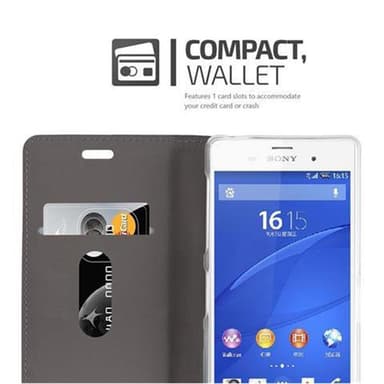 Sony Xperia Z3 lommebokdeksel etui (grå)