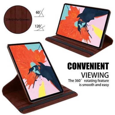 iPad PRO 2018 (12.9 tomme) deksel til nettbrett (brun)