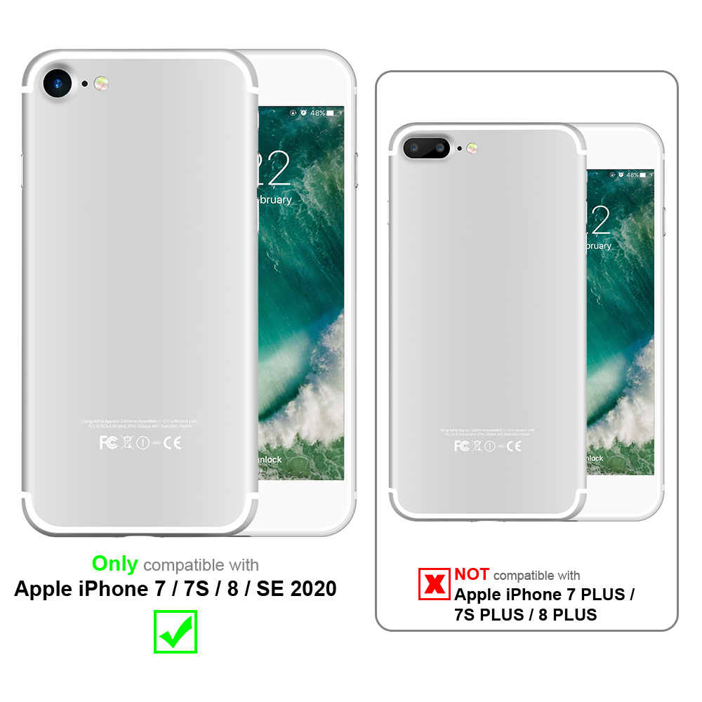 Deksel iPhone 7 / 7S / 8 / SE 2020 Ring Case (svart)