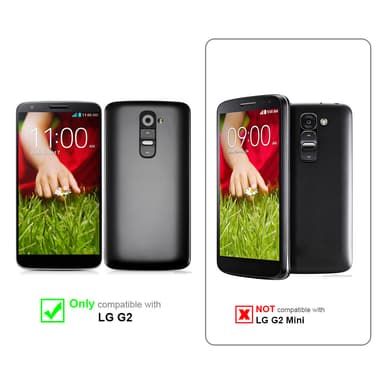 LG G2 lommebokdeksel case (hvit)