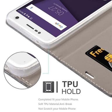 ZTE Blade V8 lommebokdeksel etui (grå)