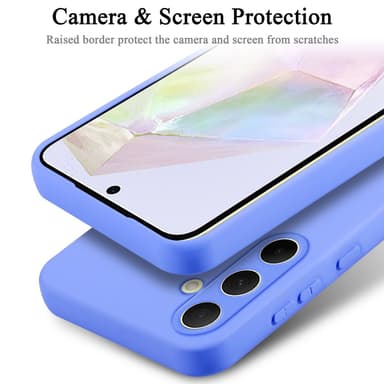 Samsung Galaxy A35 silikondeksel case (Lilla)