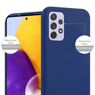 Deksel Samsung Galaxy A73 5G Silikon cover (blå)