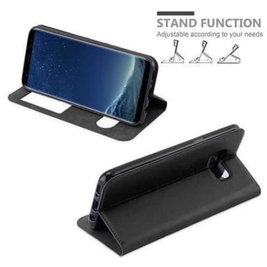 Samsung Galaxy S8 lommebokdeksel cover (svart)