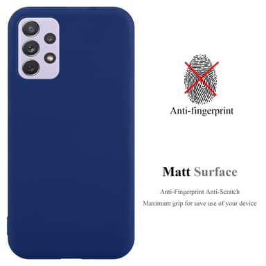 Deksel Samsung Galaxy A73 5G Silikon cover (blå)