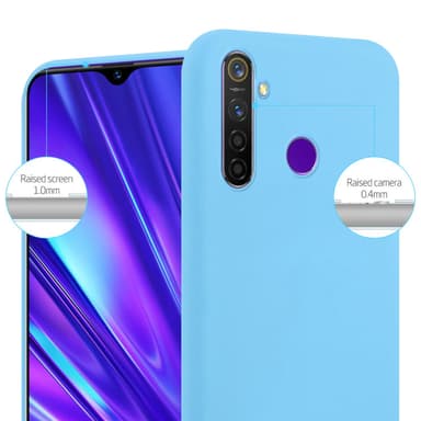 Deksel Realme 5 / 5i / 6i / C3 Silikon cover (blå)