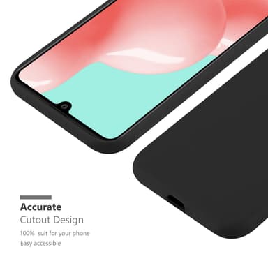 Deksel Samsung Galaxy A41 Silikon cover (svart)