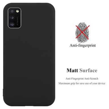 Deksel Samsung Galaxy A41 Silikon cover (svart)