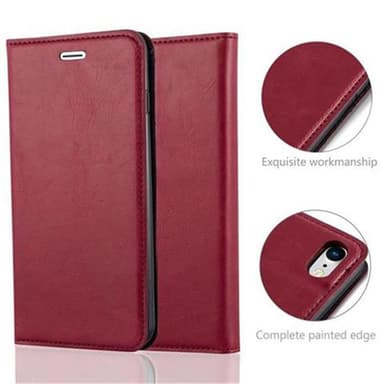 iPhone 7 / 7S / 8 / SE 2020 lommebokdeksel case (rød)