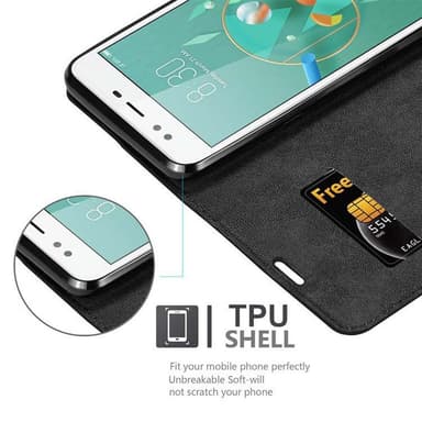 ZTE Nubia M2 LITE lommebokdeksel case (svart)