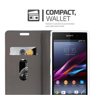 Sony Xperia Z1 lommebokdeksel etui (grå)