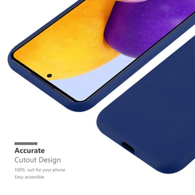 Deksel Samsung Galaxy A73 5G Silikon cover (blå)