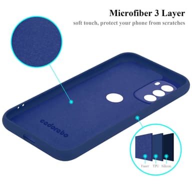 Motorola MOTO G51 5G silikondeksel case (Blå)