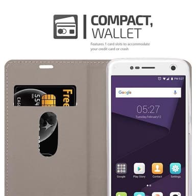 ZTE Blade V8 lommebokdeksel etui (grå)