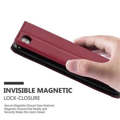 iPhone 7 / 7S / 8 / SE 2020 lommebokdeksel case (rød)