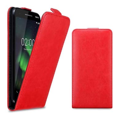 Nokia 2.1 deksel flip cover (rød)