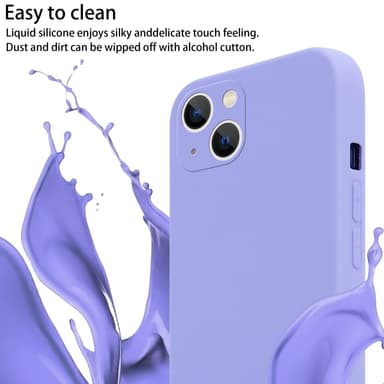 Deksel iPhone 14 med Halskjede (lilla)