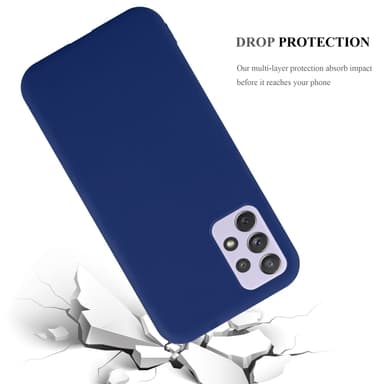 Deksel Samsung Galaxy A73 5G Silikon cover (blå)