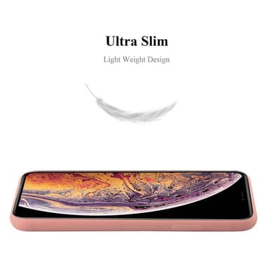 Deksel iPhone XS MAX Silikon cover (rosa)