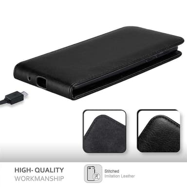 Motorola MOTO E5 / G6 PLAY deksel flip cover (svart)
