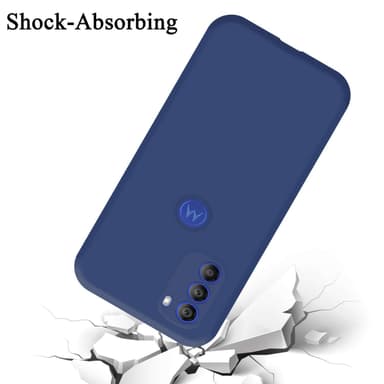 Motorola MOTO G51 5G silikondeksel case (Blå)