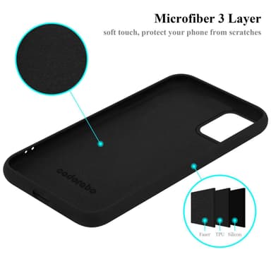 Motorola MOTO G9 PLUS silikondeksel case (Svart)