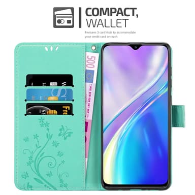 Realme X2 / XT / Oppo K5 lommebokdeksel Blomster