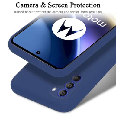 Motorola MOTO G51 5G silikondeksel case (Blå)