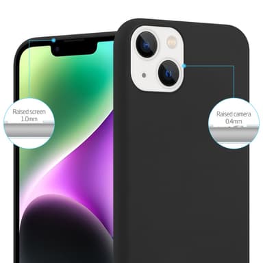 Deksel iPhone 14 Silikon cover (svart)