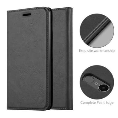LG K8 2017 lommebokdeksel case (svart)