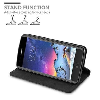 LG K8 2017 lommebokdeksel case (svart)