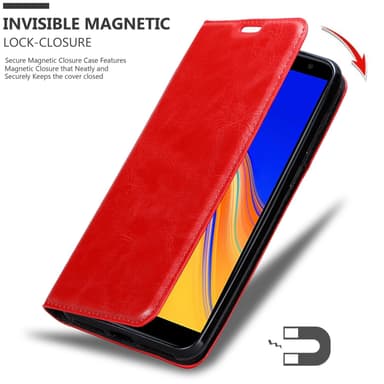 Samsung Galaxy J6 PLUS lommebokdeksel case (rød)