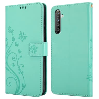 Realme X2 / XT / Oppo K5 lommebokdeksel Blomster