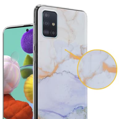 Samsung Galaxy A51 4G / M40s lommebokdeksel etui (hvit)
