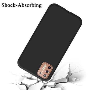 Motorola MOTO G9 PLUS silikondeksel case (Svart)