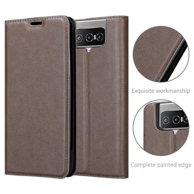 Asus ZenFone 7 lommebokdeksel case (brun)