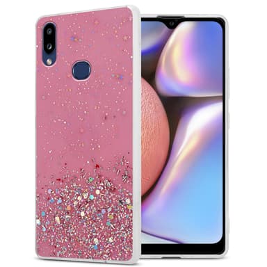 Samsung Galaxy A10s / M01s Silikondeksel Glitter (rosa)