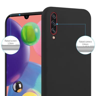 Deksel Samsung Galaxy A70 / A70s Silikon cover (svart)