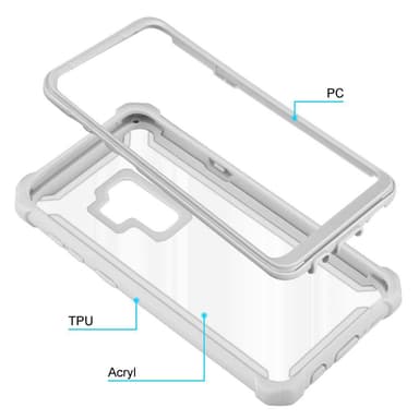 Samsung Galaxy S9 PLUS Deksel Case Cover (grå)