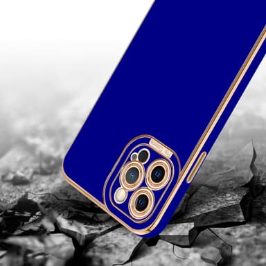 iPhone 12 PRO MAX silikondeksel cover (blå)