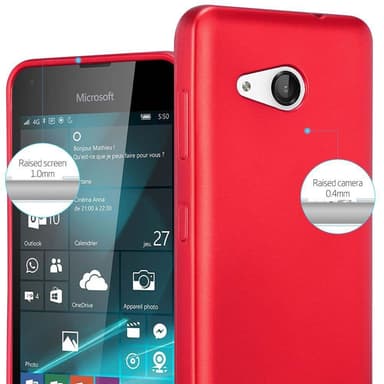 Deksel Nokia Lumia 550 Case Cover (rød)