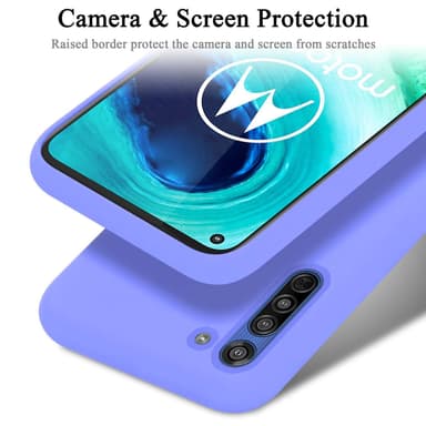 Motorola MOTO G8 silikondeksel case (Lilla)