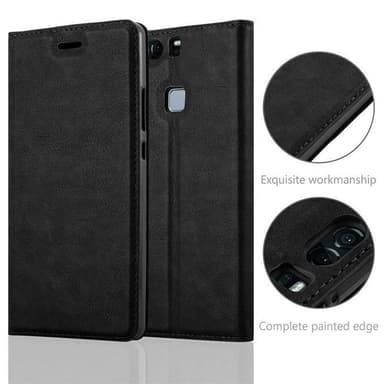 Huawei P9 PLUS lommebokdeksel case (svart)