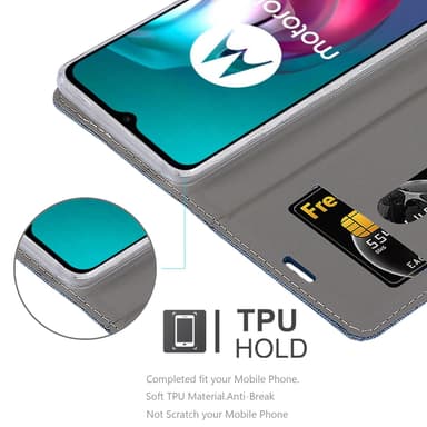 Motorola MOTO G10 / G30 lommebokdeksel etui (blå)