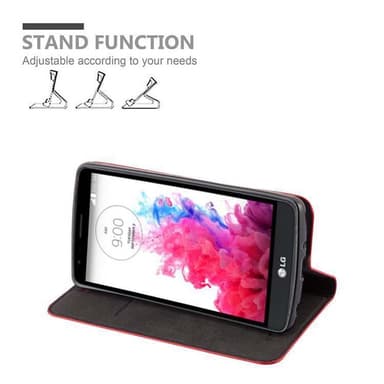 LG G3 STYLUS lommebokdeksel case (rød)