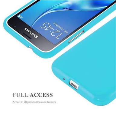 Samsung Galaxy J1 2015 Deksel Case Cover (blå)